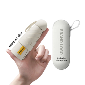 Paraguas Cápsula de Alta Calidad con Logotipo Personalizado, con Estuche, Protección UV Portátil, Mini Paraguas para Regalos Empresariales - Product Image 1