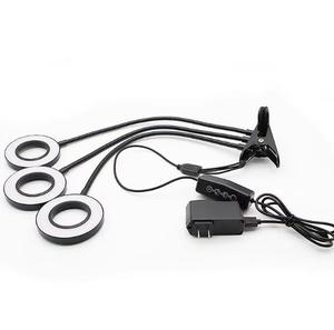 Lámparas Circulares Boyid 3 con Clip Flexible, Alimentación USB, Lámparas <span class=keywords><strong>Ultravioleta</strong></span> <span class=keywords><strong>de</strong></span> Espectro Completo <span class=keywords><strong>para</strong></span> Escritorio, <span class=keywords><strong>Luz</strong></span> <span class=keywords><strong>de</strong></span> Crecimiento <span class=keywords><strong>para</strong></span> <span class=keywords><strong>Plantas</strong></span> - Product Image 2