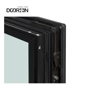 Finestra a battente con telaio sottile Narriow a prova di uragano con isolamento acustico per finestre in alluminio