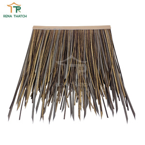 Matériau de toiture en roseau en fibre de <span class=keywords><strong>gazon</strong></span> en plastique roseau synthétique ignifuge roseau artificiel tuiles de toit en chaume artificiel - Product Image 1