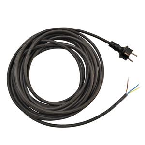 Cordon d'<span class=keywords><strong>alimentation</strong></span> H07RN-F 3CX1mm2 avec fiche européenne droite et extrémité dénudée étamée, gaine en caoutchouc, fiche européenne droite vers extrémité dénudée de 5 cm - Product Image 6