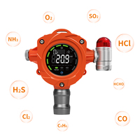 Detector de Fugas de Gas para Montaje en Pared 2026, Uso Industrial, Cloud Admin, Detector de LEL, H2S, CO, CO2, O3, NH3, LPG