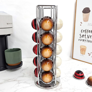 Nuevo Producto de Tendencia, <span class=keywords><strong>Accesorios</strong></span> para Café, Soporte Vertical Giratorio de 360° para 20 Cápsulas de Café <span class=keywords><strong>Nespresso</strong></span> Vertuoline, para Cápsulas <span class=keywords><strong>Vertuo</strong></span> - Product Image 1