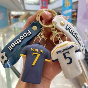Nuevo Llavero de Silicona de Jugador de Fútbol y Camiseta, Muñeco de Dibujos Animados, Colgante para Mochila, Llavero de Coche, Pequeño Regalo al por Mayor, Copa Mundial - Product Image 2