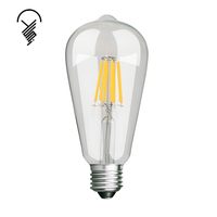 Décoration d'intérieur Ampoule à filament vintage rétro 4W E14 E12 Ampoule à filament LED Lampe