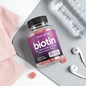 Integratore Alimentare Multivitaminico per <span class=keywords><strong>Capelli</strong></span>, <span class=keywords><strong>Unghie</strong></span> <span class=keywords><strong>e</strong></span> Pelle con Biotina, Etichetta Privata OEM, Caramelle Gommose alla Biotina - Product Image 5