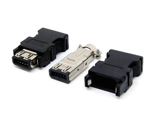 IEEE1394 6pin nữ, SM-6Pin nữ, CN2 Cn3 máy chủ 6 lõi mã hóa đầu nối 54280-0800 cho Delta Yaskawa servo - Product Image 5