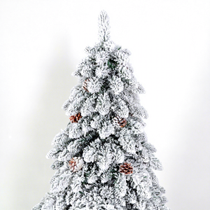 <span class=keywords><strong>Sapin</strong></span> de Noël en PVC floqué de luxe haute densité avec effet neige, décorations en <span class=keywords><strong>sapin</strong></span>, 1,2m-3m, livraison directe usine - Product Image 2