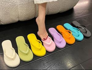 S09 all'ingrosso via mare spedizione moda pantofole a forma di V solid lacci delle scarpe per uomo <span class=keywords><strong>donna</strong></span> summer beach slipper flip flop - Product Image 4