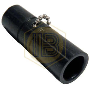Black silicone tap <b>plug</b> with <b>chain</b> - Product Image 4