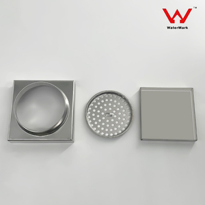Hiện đại 100*100mm phòng tắm cống sàn gạch vuông chèn với bề mặt được đánh bóng 80mm nước Outlet cho phòng tắm - Product Image 2