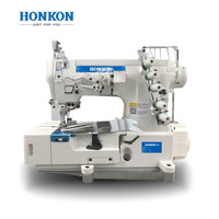 HK-500-02BB Industriel Haute Vitesse Plat Lit Interlock Machine À Coudre Avec Bande De Liaison