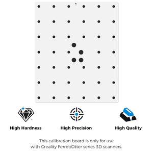 Placa de Calibración para Escáner 3D Creality, Color Blanco Perla, Alta Precisión, para la Serie Ferret Otter - Product Image 3