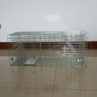 Groothandel Opvouwbare Metalen Draad Duivenval Kooi Humane Levende Dier Muis Rat Trap Kooi Gegalvaniseerd Groot Formaat Rat Kooi Val