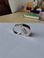 30X Full Metal Foldable Diamond Jewelers Eye Loupe Magnifier for Gems, Jewelry, Coins, Stamps