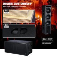 Système de sonorisation PA complet pour DJ, avec 3 enceintes colonnes de 10 pouces, un caisson de basses de 18 pouces et un amplificateur, idéal pour les églises