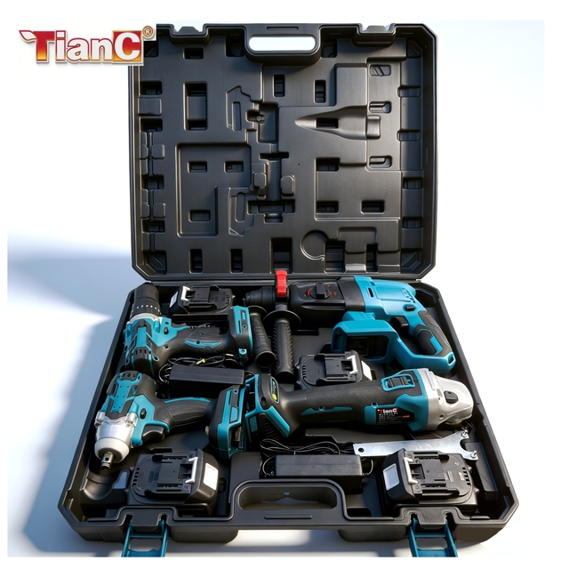 Wholesale 21V Portable Brushless Cordless Drill, Lithium Battery Power Tool Kit