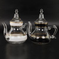 Théière en verre Borosilicate de qualité alimentaire, résistant à la chaleur, pichet avec couvercle, théière en verre, vente en gros