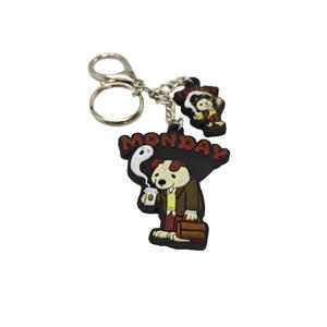 Llavero de PVC con figura de mascota de goma suave lavable, personalizado de fábrica, de silicona y cloruro de polivinilo - Product Image 3