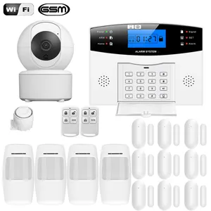 Sistema de alarma de seguridad antirrobo para el hogar, Wifi, GSM, GPRS, integrado a través de la aplicación Tuya con cámara IP WIFI