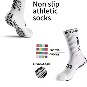 Wholesale OEM Jacquard Logo Cuff Cotton Thick Knitted Athletic Towel Soccer Football Crew <b>Socks</b> Men Women Youth High Quality - Product Image 4