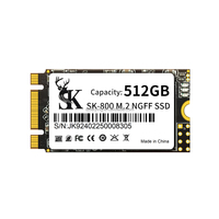 SSD Eksternal M.2 NGFF SATA Ukuran 2242 Kapasitas 64GB-512GB Kecepatan Baca/Tulis Baru 501-600MB/S & 401-500MB/S untuk Upgrade Laptop