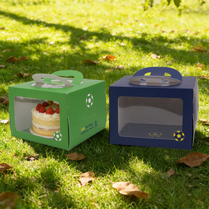 <span class=keywords><strong>Cajas</strong></span> <span class=keywords><strong>de</strong></span> Embalaje para Pasteles <span class=keywords><strong>de</strong></span> Papel <span class=keywords><strong>de</strong></span> Lujo al por Mayor con Asa y Ventana para Rebanadas <span class=keywords><strong>de</strong></span> Pastel, Suministros para Bodas y Fiestas <span class=keywords><strong>de</strong></span> Cumpleaños - Product Image 1