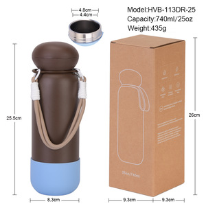 Nouvelle Bouteille Isotherme Portable en Acier Inoxydable à Double Paroi de 18 oz/25 oz avec Couvercle pour Camping en Extérieur, Type Tasse à Petite Ouverture 2025 - Product Image 3
