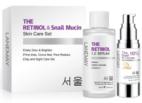 COREA Il Siero al Retinolo 1.0 &amp; La Crema Tutto in Uno alla Bava di Lumaca