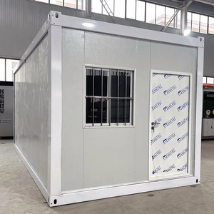 Popular moderno prefabricado móvil dos pisos contenedor Oficina remolque <span class=keywords><strong>selva</strong></span> cabaña paquete plano casa plegable panel sándwich - Product Image 4