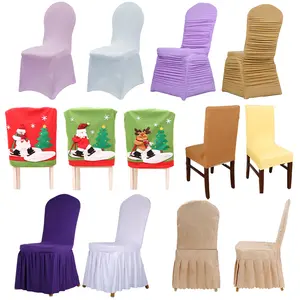 Customized Dining Chair Cover Skirts Multiple Colors Available Chair Covers for Events Banquet Chair