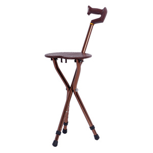 Cane <b>Stool</b> Aluminum Alloy <b>Adjustable</b> <b>Height</b> 31.5in For Elderly Mobility Aid - Product Image 3