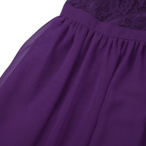 Robes de Filles d'Honneur Fleurs de Luxe, Robe de Soirée Enfant Princesse sans Manches en Dentelle et Chiffon pour Anniversaire, Mariage, Cérémonie de 4 à 16 Ans - Product Image 5