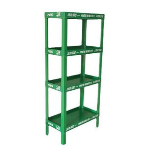 Expositor Plegable Moderno de Plástico con 4 Estantes, Soporte de Exhibición Portátil Independiente - Product Image 3