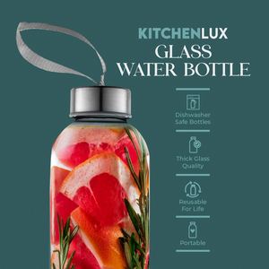 Botella de Agua de Vidrio Sublimada con Logotipo Personalizado, de 10oz a 34oz, Libre de BPA, Ecológica, a Prueba de Fugas, Apta para Microondas y Lavavajillas - Product Image 2