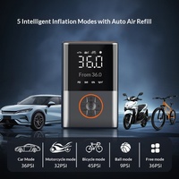 Wireless Inflatable Pump Portable Car Auto Electric Tire Inflator with Lighting Function for Car Motorcycle Bicycle