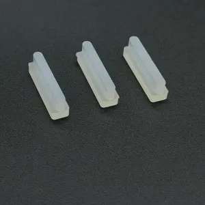 Sumbat pelindung debu produk karet silikon segel ujung lubang air pipa kustom sumbat karet silikon butil penyumbat berbentuk T