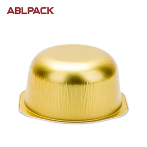 ABL PACK 공장 도매 일회용 알루미늄 용기 알루미늄 호일 베이킹 팬 일회용 베이킹 접시 & 팬