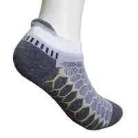 Chaussettes de sport en maille d'été de haute qualité personnalisées en gros, fibres argentées, compression pour hommes, course à pied