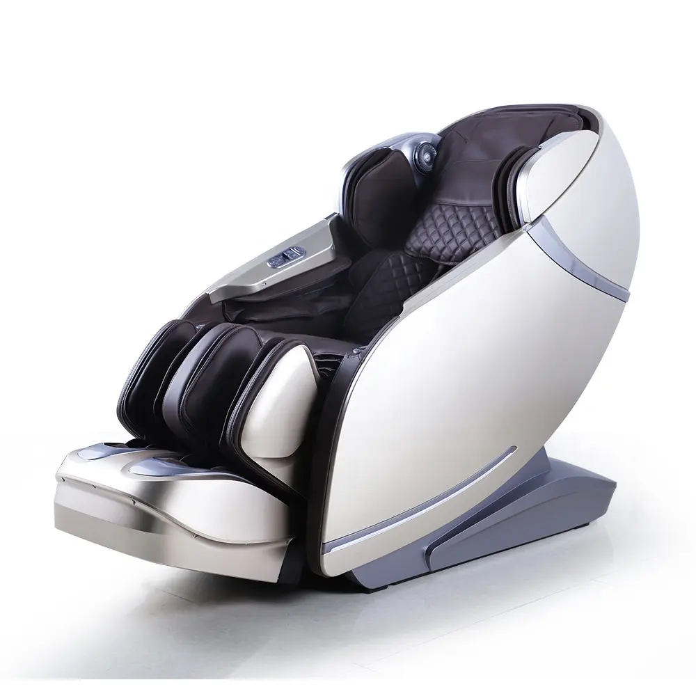 Lesen Sie, um Ganzkörper-Elektro-Liege 3D AI Smart Automatic SL Track Schwerelosigkeit Shiatsu 4D Massage stuhl für zu Hause zu versenden