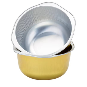 Taza <span class=keywords><strong>de</strong></span> papel <span class=keywords><strong>de</strong></span> aluminio desechable para horno, panadería, magdalenas, queso, pastel, taza, curry, arroz, sopa, tazón, pastel, Pan, Salman, atún, contenedor con tapa para mascotas - Product Image 1