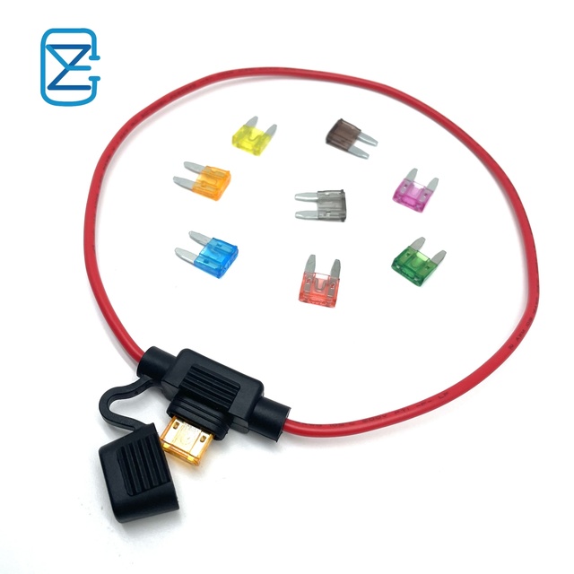 16AWG 300MM Mini Blade Fuse Holder Waterproof Inline Auto Car Fuse Components Standard Miniature Blade Fuse Holder