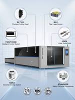 Nouvelle machine de découpe laser à fibre haute vitesse 6000W/3000W interchangeable, commande CNC pour tôles d'acier inoxydable DWG