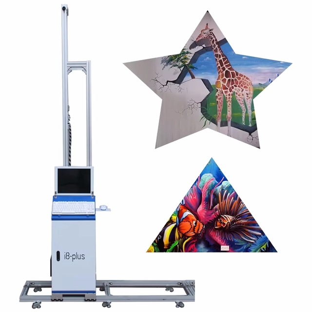 Inkjet Wall Printer Machine Sticker Pen Laser Art Mural 3 D Vertical Paper UV on 3D Wall Printing Machine