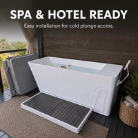 Bain froid commercial tout-en-un avec refroidisseur d'eau, facile à utiliser, contrôle précis de la température pour la récupération sportive