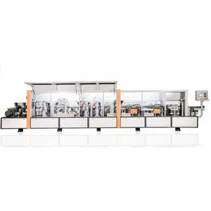 Full Automatic Linear Pur Double Trimming Abs Edge Banding Machine Gluing Pvc Mdf Kdt With Premiling