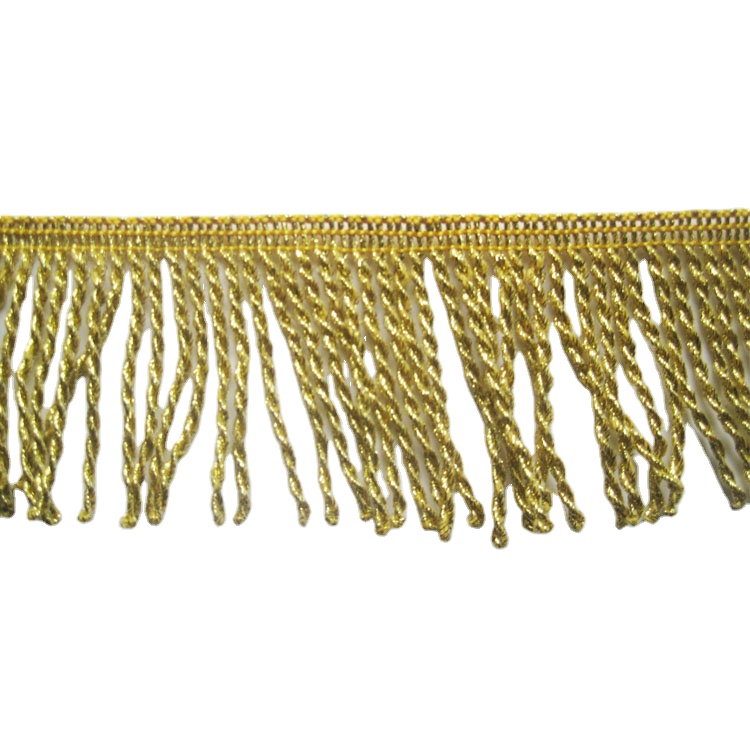 Аксессуары для одежды Золотая кисточка 5 см отделка бахромой
