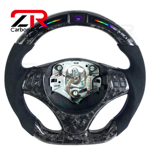 Volante LED RPM de Fibra de Carbono Forjado para <span class=keywords><strong>BMW</strong></span> E90 <span class=keywords><strong>E91</strong></span> E92 E93 M3 328i 330i <span class=keywords><strong>335d</strong></span> 135i E81 E82 E87 E88 E70 2003-2012 - Product Image 1