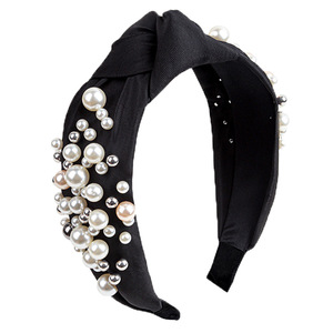 ZhenXi Wide Pearl Headband For Women Fresh Sweet Style Headdress With Gift Box Birthday Valentine's Day Gift - Product Image 5