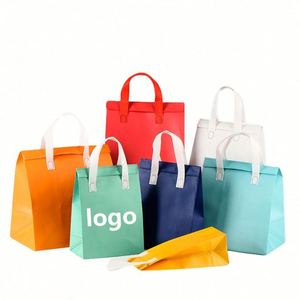 Sac isotherme jetable écologique en non-tissé coloré pour gâteaux, déjeuners, restaurants et écoles - Product Image 1
